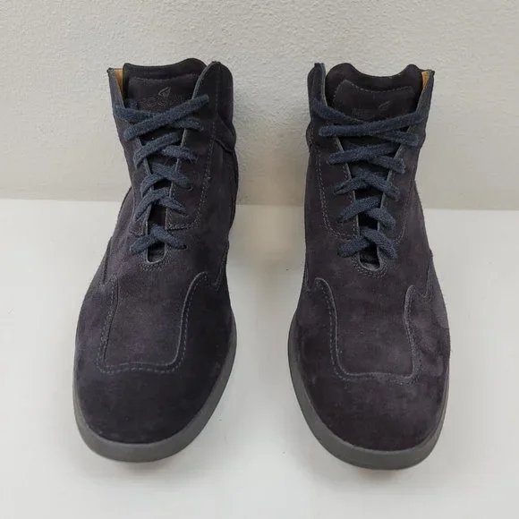HOGAN INTERACTIVE Mens Blue  suede Shoes Sneakers driving high top Size 10 - Picture 9 of 10